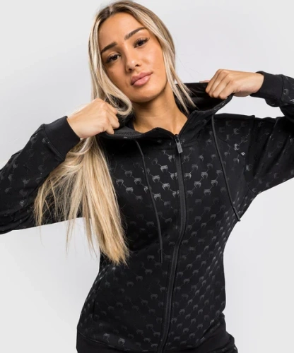 Толстовка Venum Monogram Hoodie - Black/Pink Gold Ven04587-537