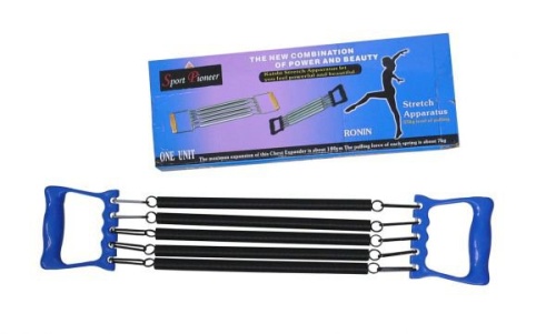 Эспандер грудной SPORT PIONEER BD-16 черно-серый, металл