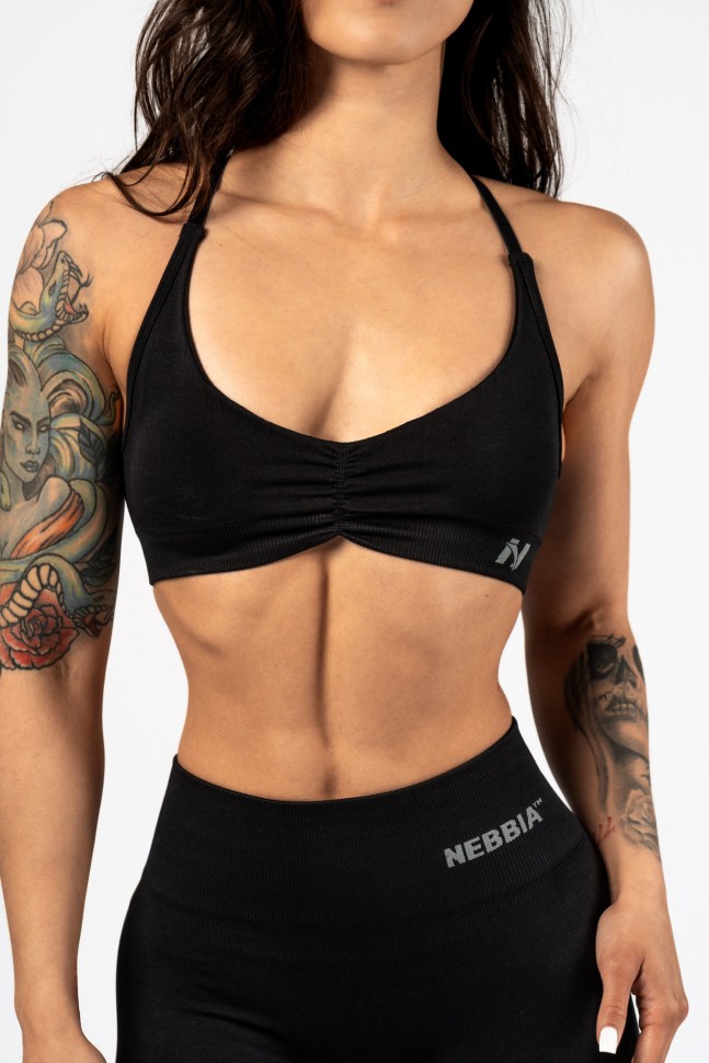 Топ Nebbia Medium-Support Sports Bra TOTALLY SEAMLESS 305 Black