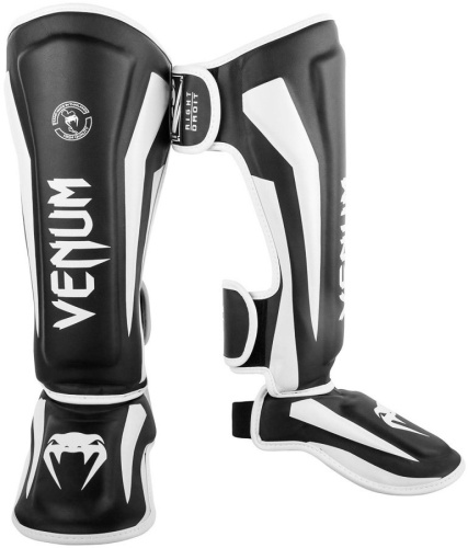 Щитки Venum Elite Black/White 00323