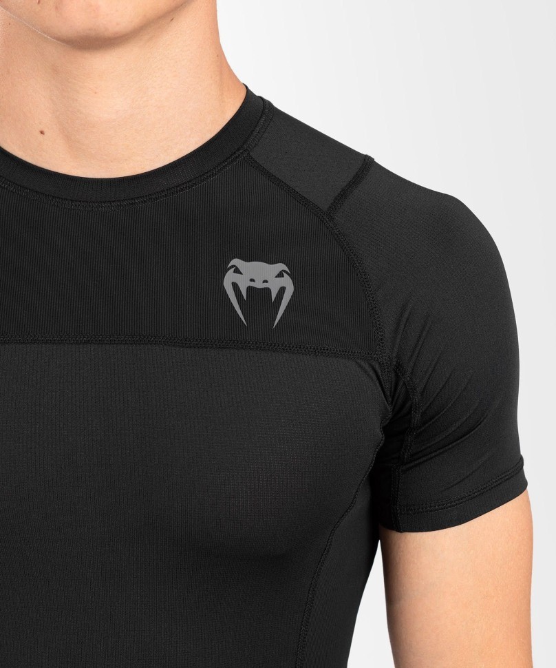 Футболка Venum G-Fit Air Rashguard Shortsleeve - Black VEN05007-001