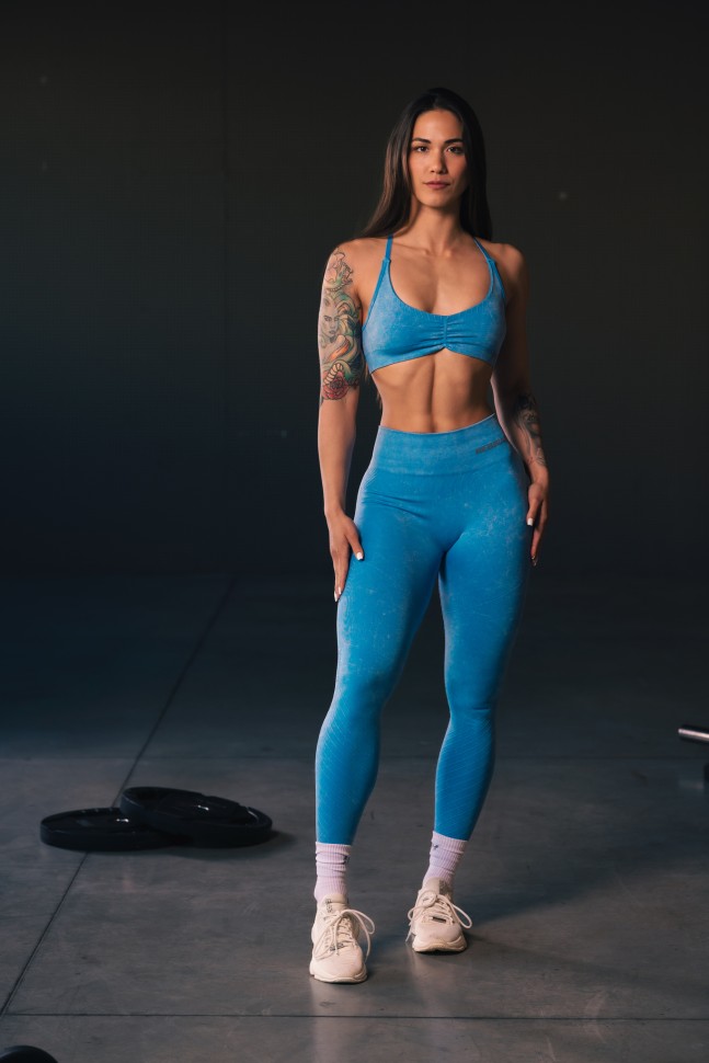 Леггинсы Nebbia High Waisted Push-Up Leggings TOTALLY SEAMLESS 303 Blue