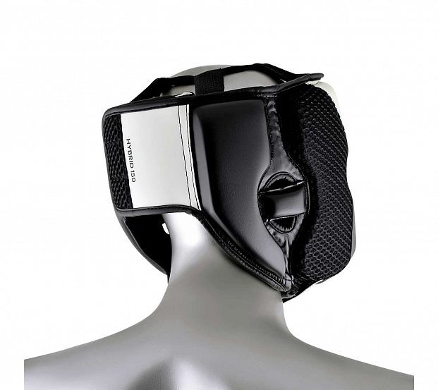 Шлем боксерский Adidas Hybrid 150 Headgear бело-черный adiH150HG