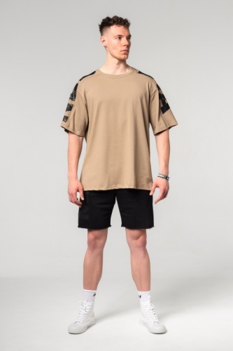 Футболка Nebbia Oversized T-shirt LIFTING CLUB 353 Brown
