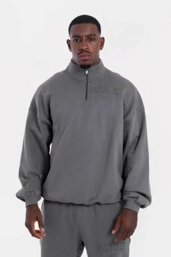 Свитшот BOXRAW East Street 1/4 Zip BXRW-U-ESQZ-Grey