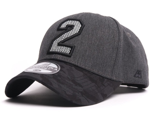 Бейсболка ATRIBUTIKA&CLUB КХЛ №2, серо-черн. 50469