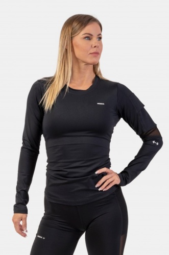 Лонгслив Nebbia Long Sleeve Smart Pocket Sporty Top 418 Black
