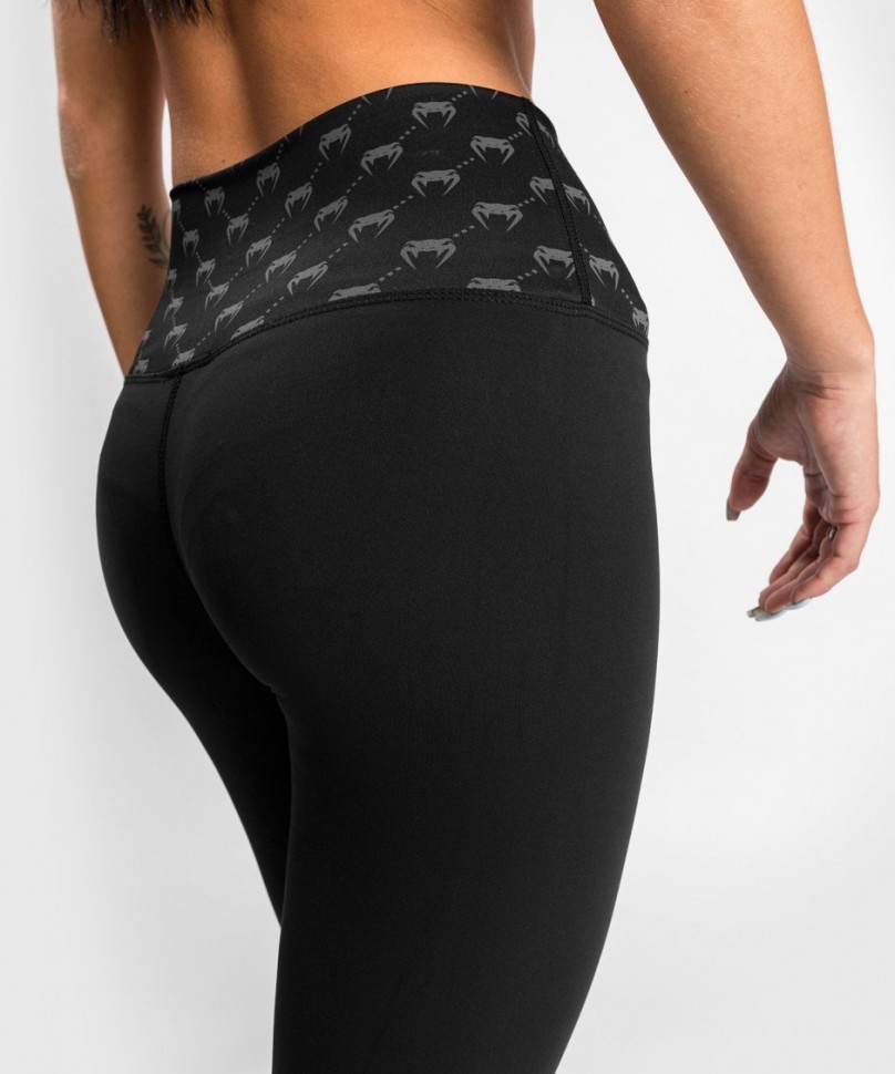 Леггинсы Venum Monogram 7/8 Leggings - Black/Pink Gold Ven04581-537