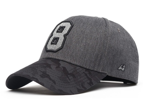 Бейсболка ATRIBUTIKA&CLUB КХЛ №8, черн.-сер. 207302