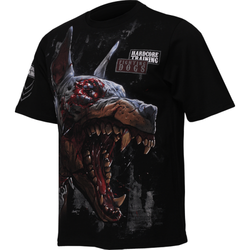 Футболка Hardcore Training Fighting Dogs Black Oversized Fit hctshirt0449