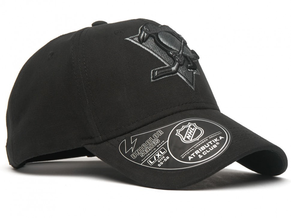 Бейсболка ATRIBUTIKA & CLUB Pittsburgh Penguins, черн. 31595