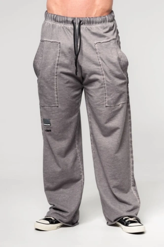 Брюки Nebbia Washed-off Gym Sweatpants NO SHORTCUTS 372 light grey