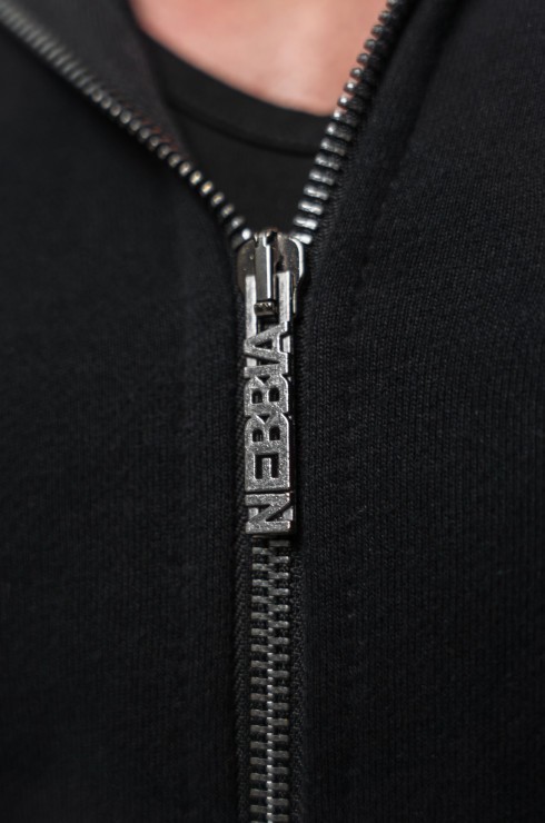 Толстовка Nebbia Long Zip Up Hoodie BEYOND ORDINARY 707 Black