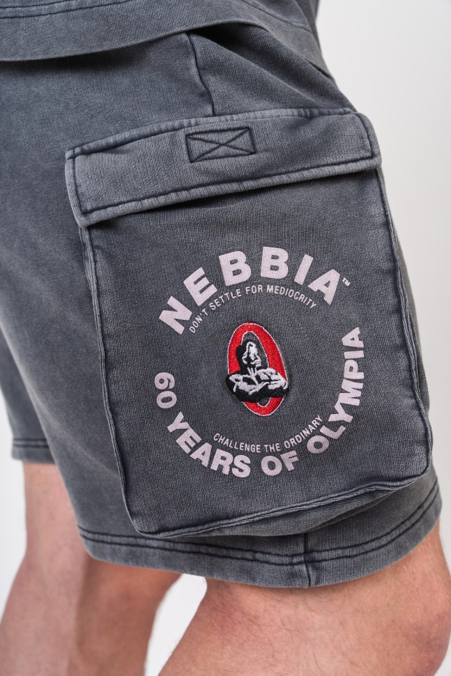 Шорты Nebbia Washed Loose Fit Cargo Shorts LEGACY 787 Grey