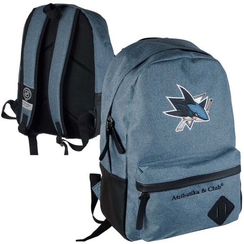 Рюкзак ATRIBUTIKA & CLUB San Jose Sharks, син.меланж 58061
