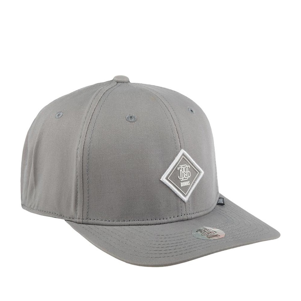Бейсболка DJINNS 6P TrueFit 2.0 Cap Brushed Twill (серый) 50-180-08-00