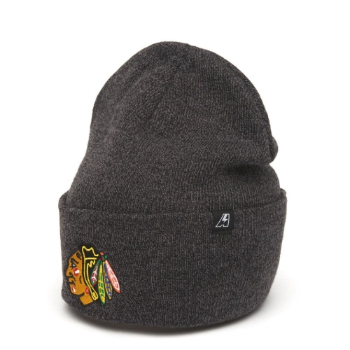 Шапка ATRIBUTIKA & CLUB Chicago Blackhawks, чер.меланж 59331