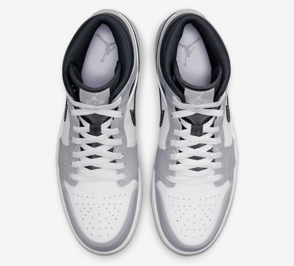 Кеды Nike AIR JORDAN 1 MID LIGHT SMOKER GREY 554724-078