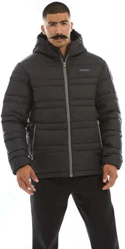 Пуховик RANK Man, PROOF-TEX Down Hooded Jacket, Black/White 1004001-002