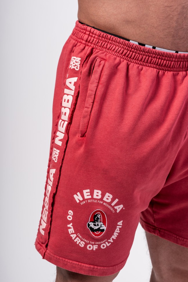 Шорты Nebbia Washed Sweat Shorts LEGEND 786 Red