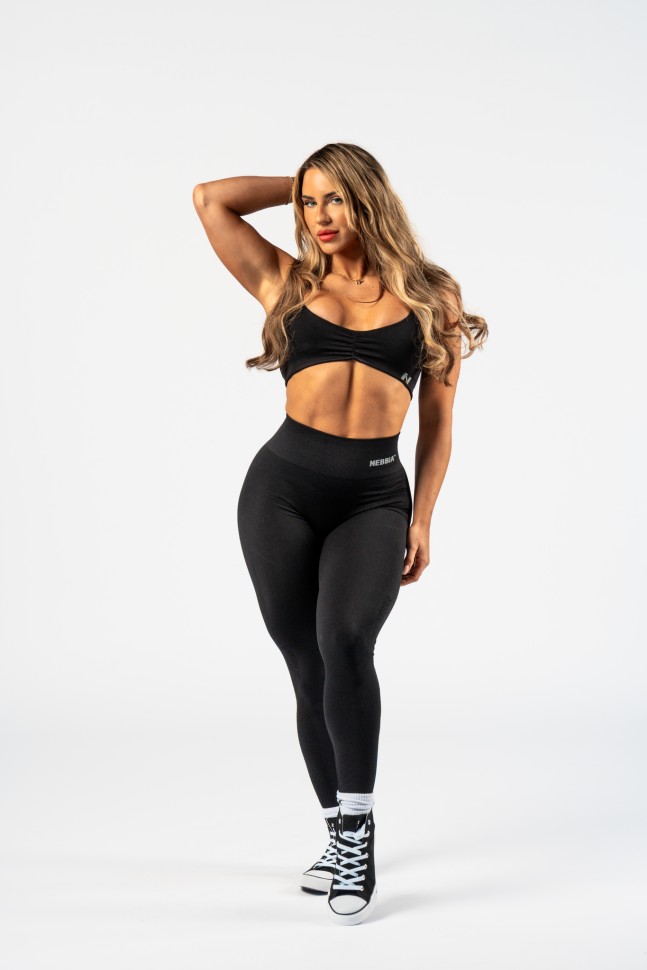 Леггинсы Nebbia High Waisted Push-Up Leggings TOTALLY SEAMLESS 303 Black