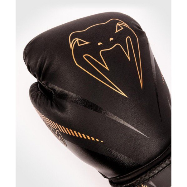 Перчатки боксерские Venum Impact Black/Bronze 01153