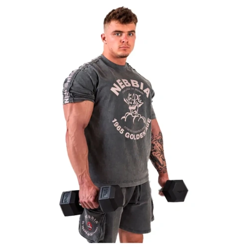 Футболка Nebbia Washed Oversized T-Shirt GOLDEN AGE 790 Grey