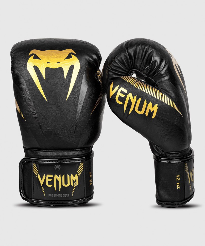 Перчатки боксерские Venum Impact Gold/Black 03284