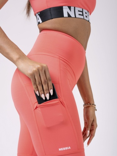 Лосины NEBBIA High waist Fit&Smart leggings 505 персиковый