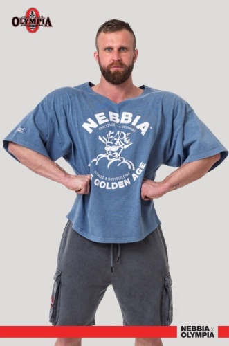 Футболка Nebbia Washed Rag Top GOLDEN AGE 788 Blue