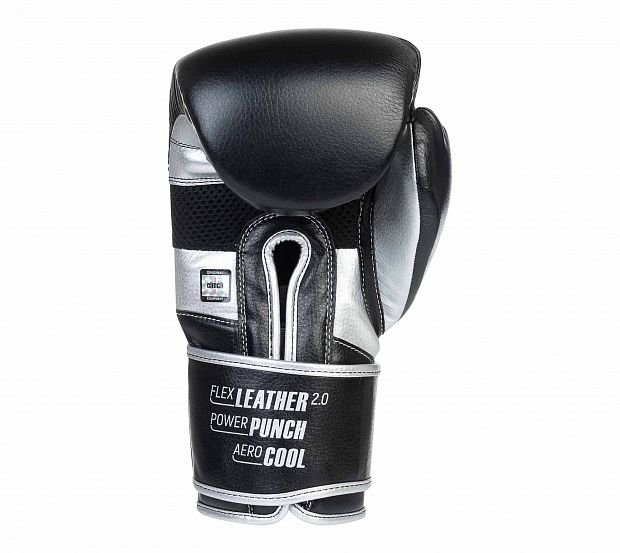 Перчатки боксерские Clinch Punch 2.0 серебристо-черные C141СЧ