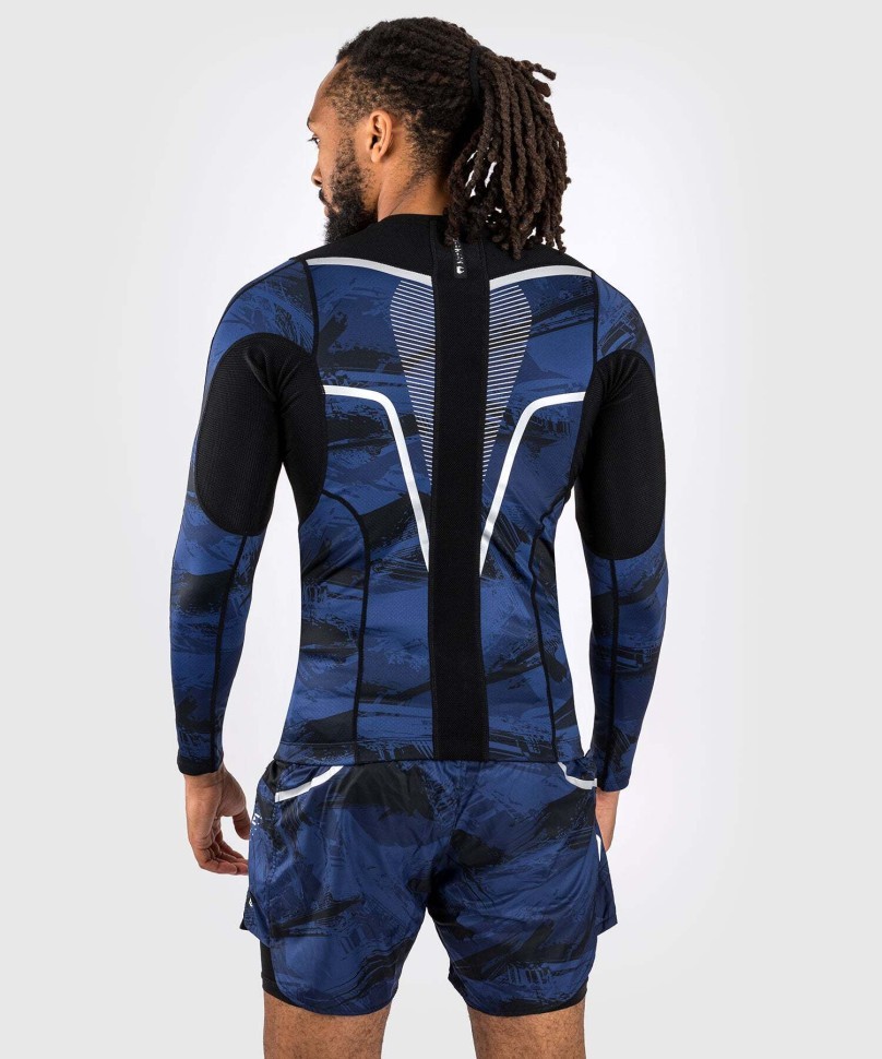 Рашгард Venum Electron 3.0 Long Sleeve Rashguard - Navy ven04551-018