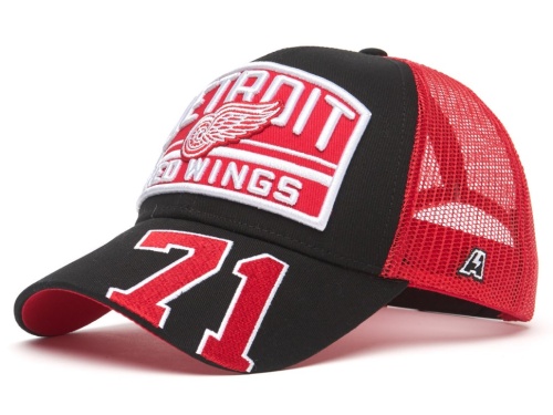 Бейсболка ATRIBUTIKA & CLUB Detroit Red Wings №71, черн.-красн. 31458
