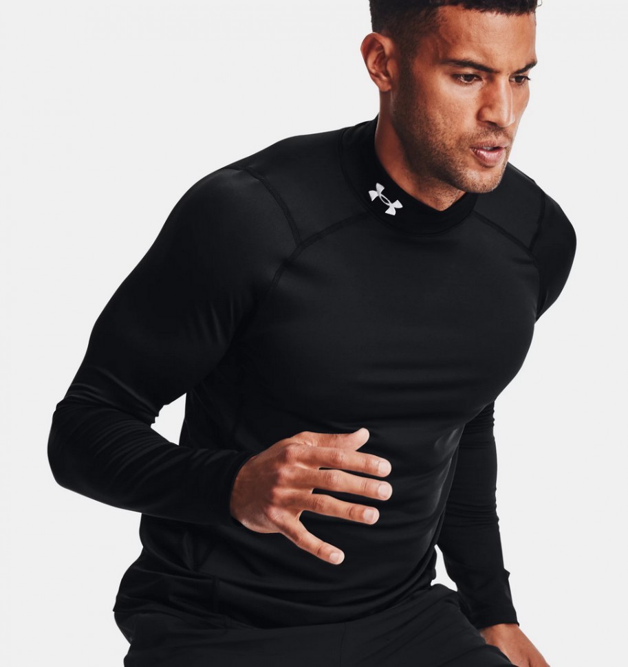 Лонгслив Under Armour UA CG Armour Fitted Mock 1366066-001