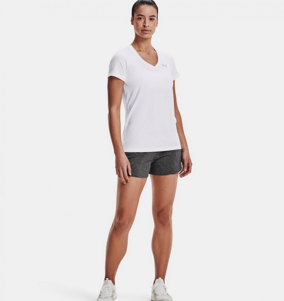Футболка Under Armour Tech Short Sleeve V Neck 1255839-100
