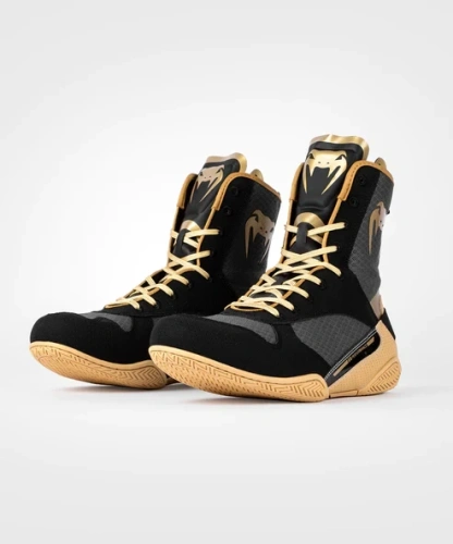 Боксерки Venum Elite Boxing Shoes - Black/Beige Ven03681-617