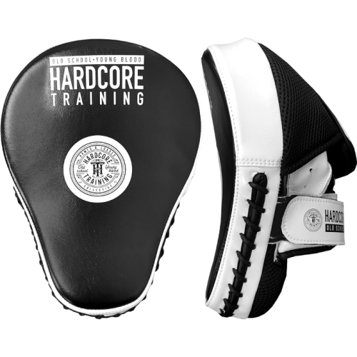 Профессиональные тренерские лапы Hardcore Training Black/White hctpaw015