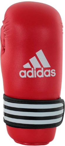 Перчатки полуконтакт Adidas WAKO Kickboxing Semi Contact Gloves adiWAKOG3красные