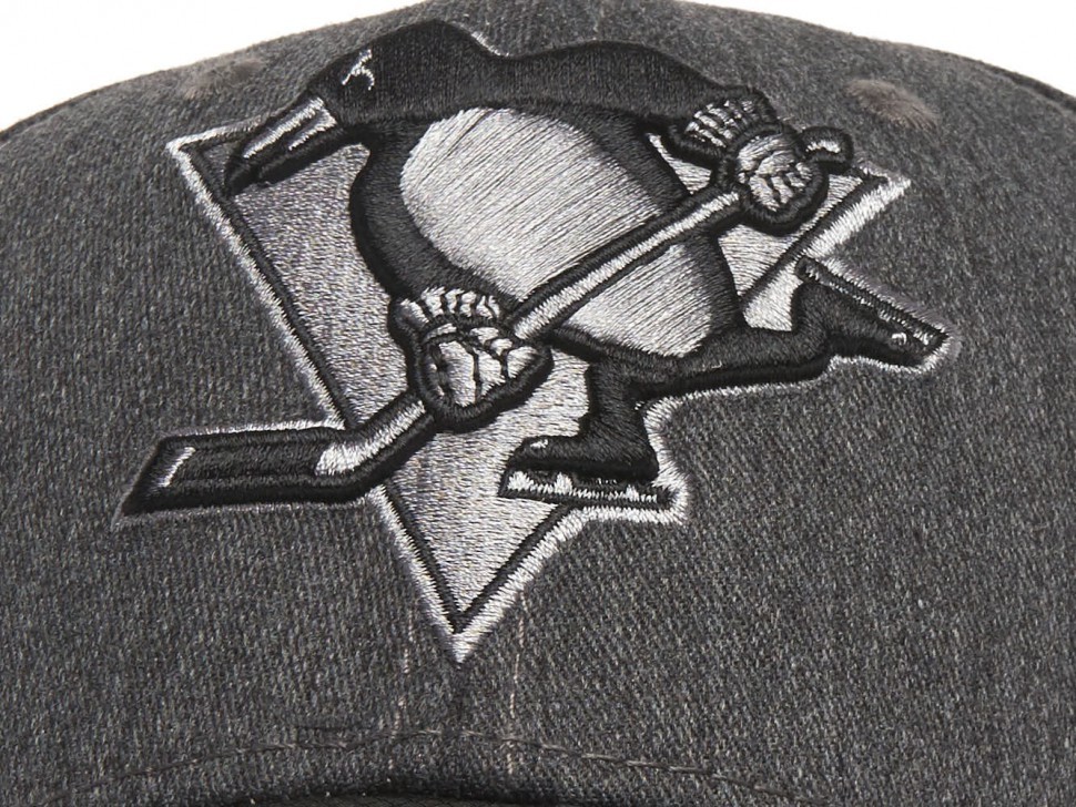 Бейсболка ATRIBUTIKA & CLUB Pittsburgh Penguins, серо-черн. 31544