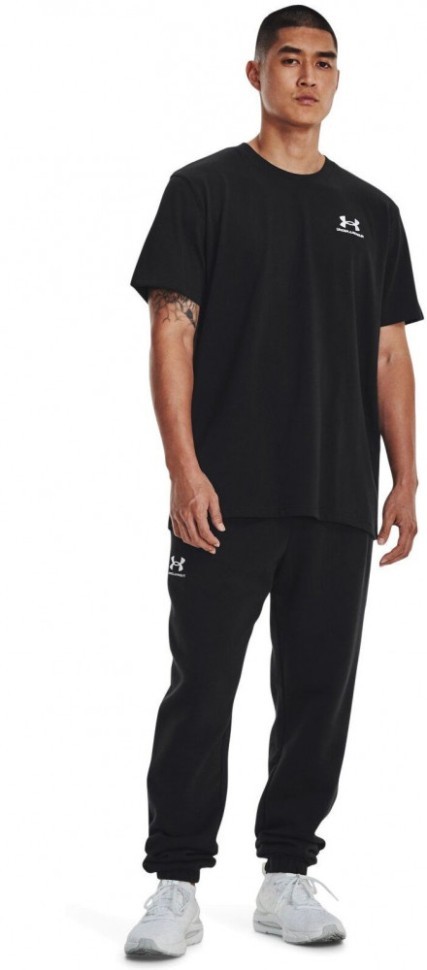 Футболка Under Armour UA LOGO EMB HEAVYWEIGHT SS-BLK 1373997-001
