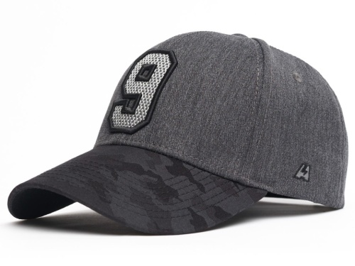 Бейсболка ATRIBUTIKA&CLUB КХЛ №9, черн.-сер. 207303