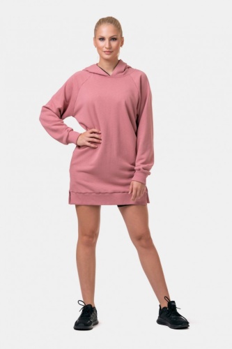 Толстовка Nebbia 580 Everyday HERO Long Sweatshirt with a hoodie Marron