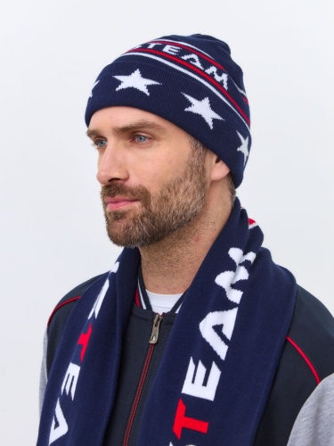 Шапка RusTeam 70M-RT-1834/1синийбезпумпона