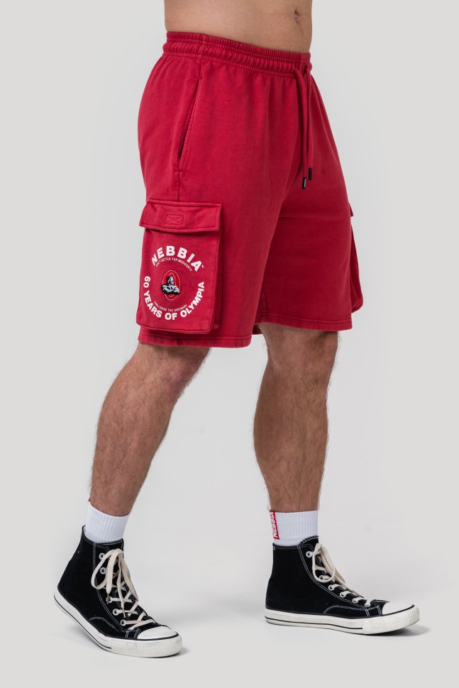 Шорты Nebbia Washed Loose Fit Cargo Shorts LEGACY 787 Red