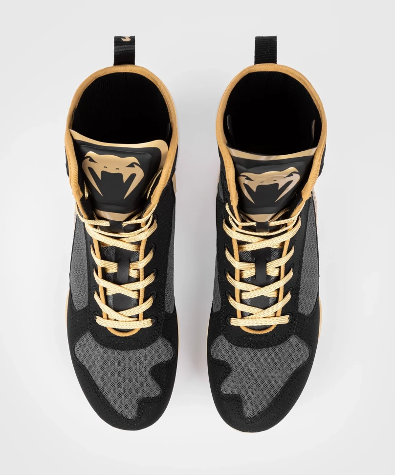 Боксерки Venum Elite Boxing Shoes - Black/Beige Ven03681-617