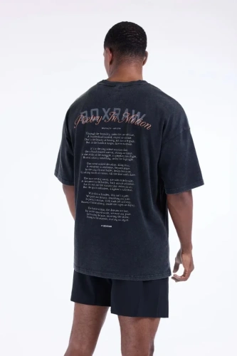 Футболка BoxRaw Poetry In Motion Oversized BXRW-U-PIMT Black