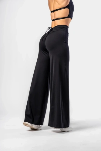 Брюки Nebbia Deni x NEBBIA High-waist Flared Pants 312 Black