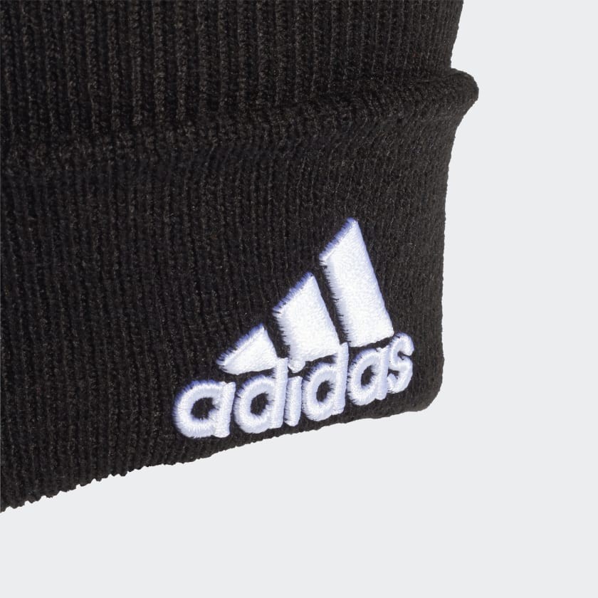 Шапка Adidas LOGO WOOLIE     BLACK/BLACK/WHITE FS9022