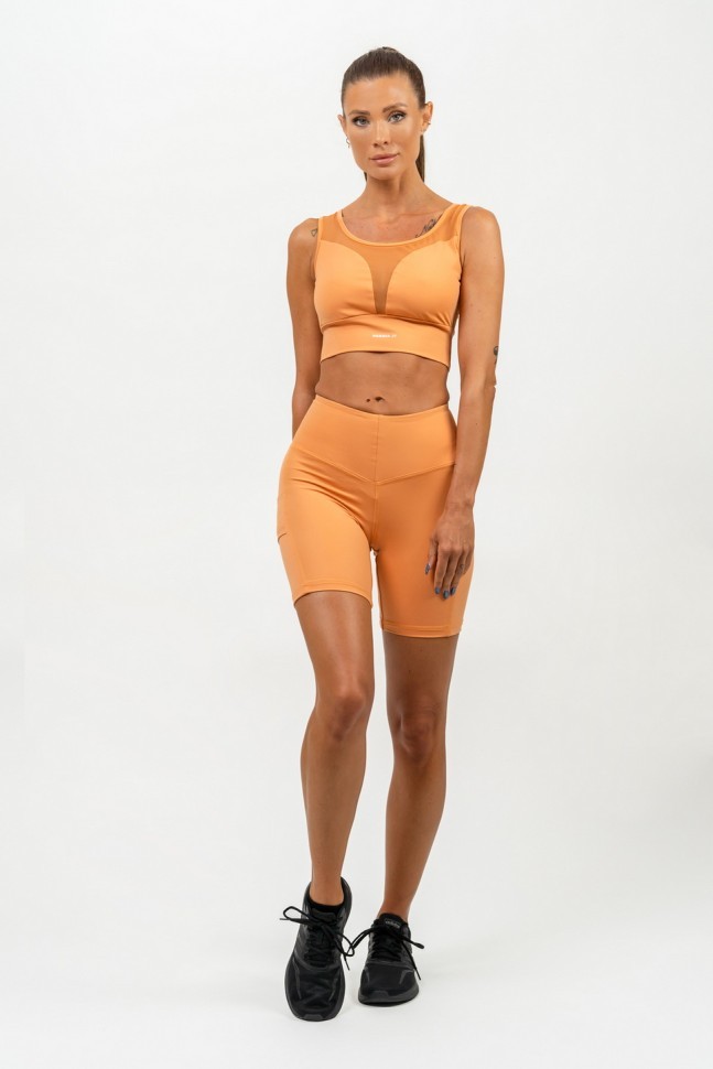 Топ Nebbia Ne Medium-Support Mesh Sports Bra PERFORMANCE 477 Orange