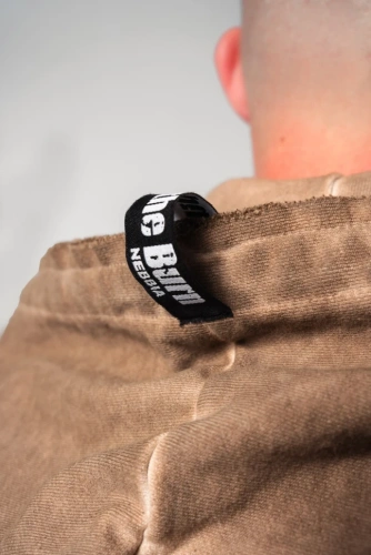 Толстовка Nebbia Washed-off Zip Up Hoodie GYM BRO 362 light Brown